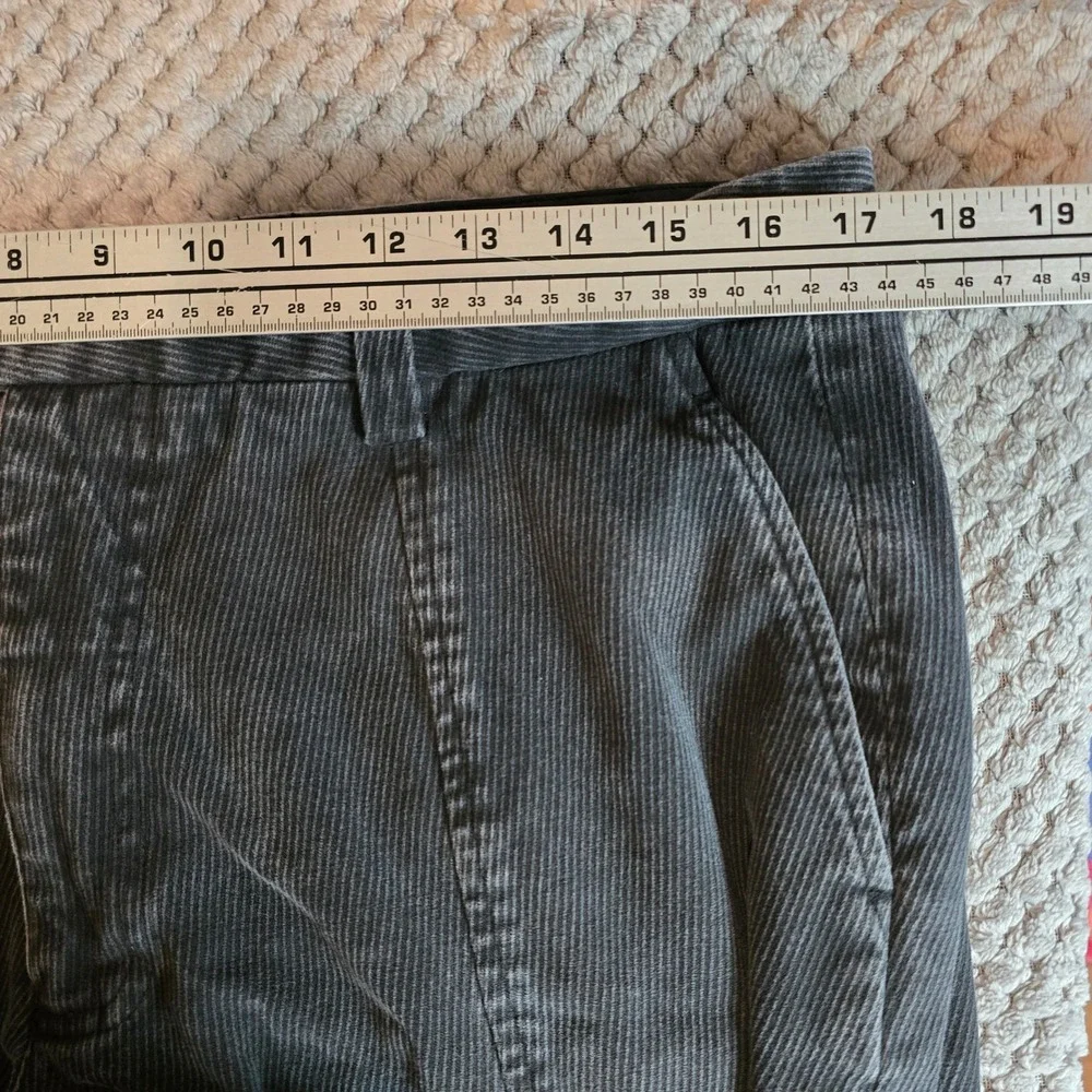 Armani Exchange AX Men's‎ Size 36 Corduroy Pants Charcoal Dark Gray Wide Leg